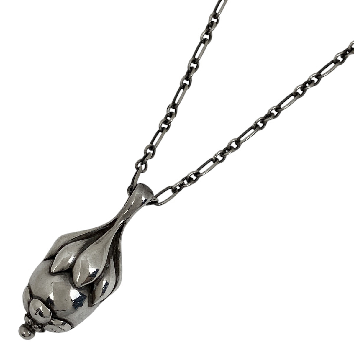 ジョージジェンセン Georg Jensen デザイン ネックレス 薔薇の実モチーフ 1991 ネックレス シルバー925 シルバー レディース 【中古】拍卖