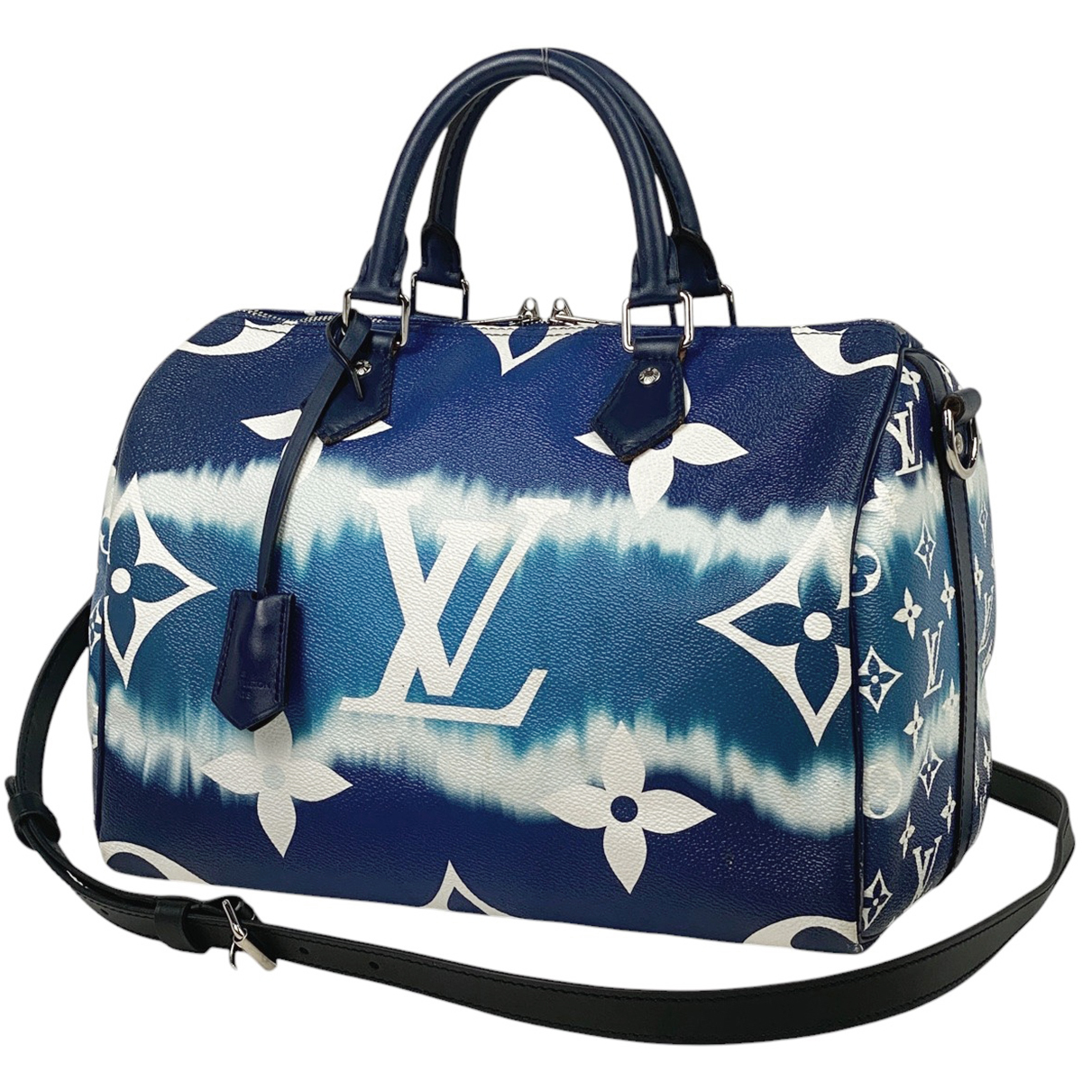 ルイ・ヴィトン Louis Vuitton スピーディ バンドリエール 30 LVエスカル 2WAY ハンドバッグ モノグラム ブルー M45146 レディース 中古拍卖