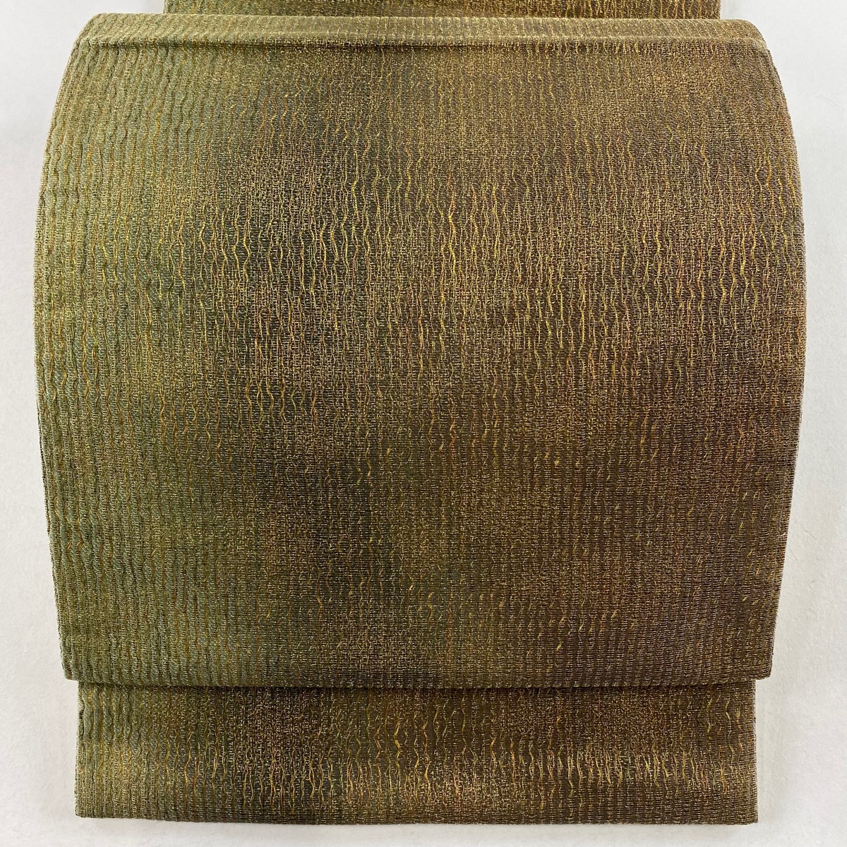 袋帯 秀品 ぼかし柄 金糸 箔 金色 六通 正絹 【中古】拍卖