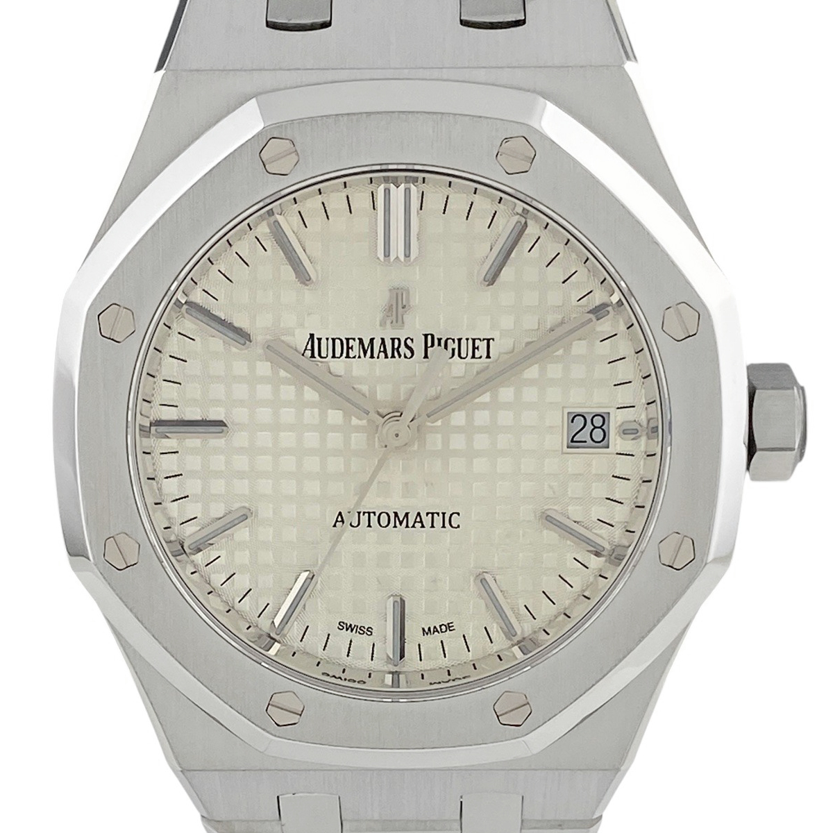 【OH済】【保証書】オーデマ・ピゲ AUDEMARS PIGUET ロイヤルオーク 15450ST.OO.1256ST.01 腕時計 SS 自動巻き シルバー メンズ 【中古】拍卖