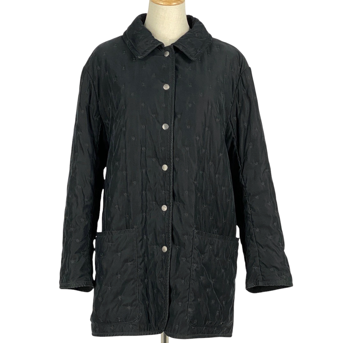 エルメス HERMES セリエボタン コート マルジェラ期 刺繍 アウター その他コート ブラック レディース 【中古】拍卖