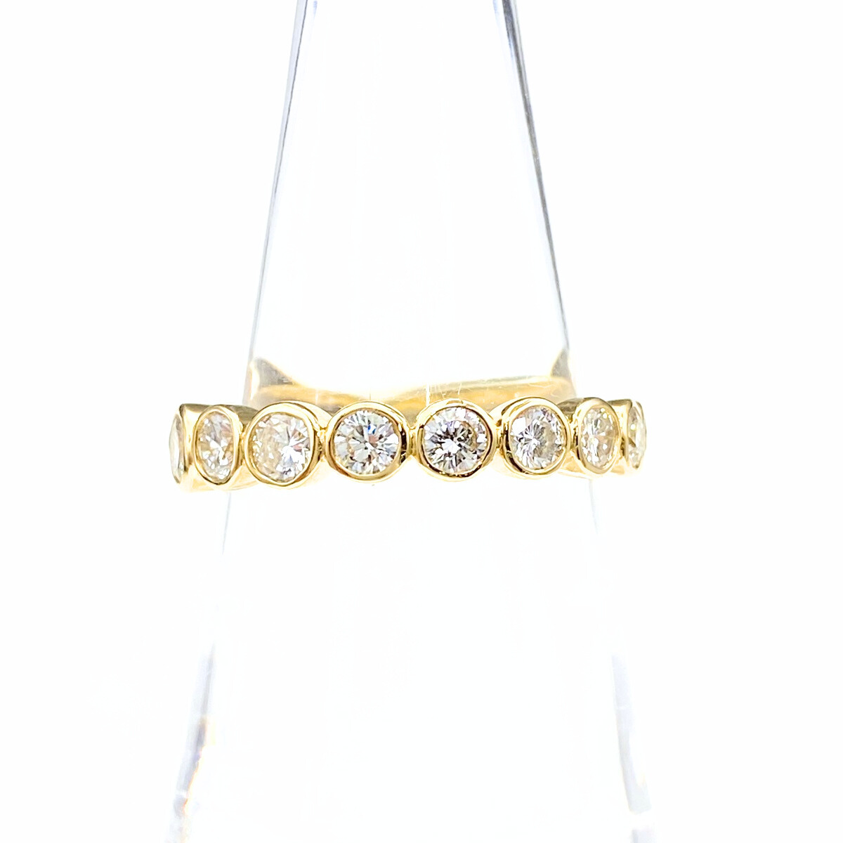 リメイク メレダイヤ デザインリング YG イエローゴールド 指輪 リング 12号 K18 ダイヤモンド拍卖