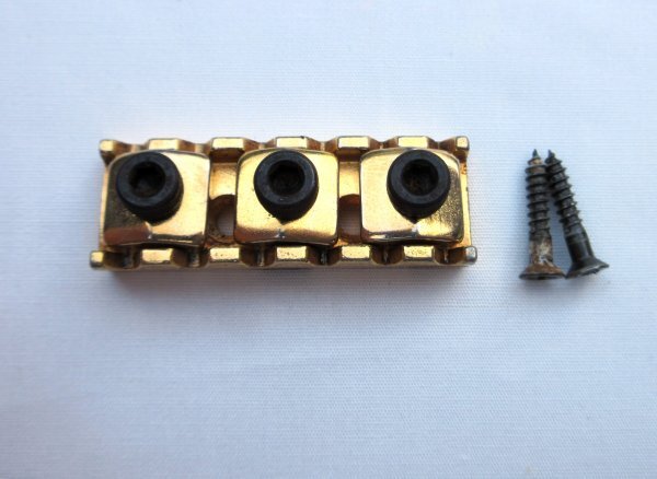 TOKAI トーカイ 上止めロックナット ゴールド 42mm幅 程度良し 86年製TOKAI SD703STRR拍卖