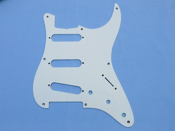 Aria proⅡ アリア ストラト型ピックガード 白1P 8点止め 3ポット シンクロ対応 3S 80年製Aria proⅡ ST-500D拍卖