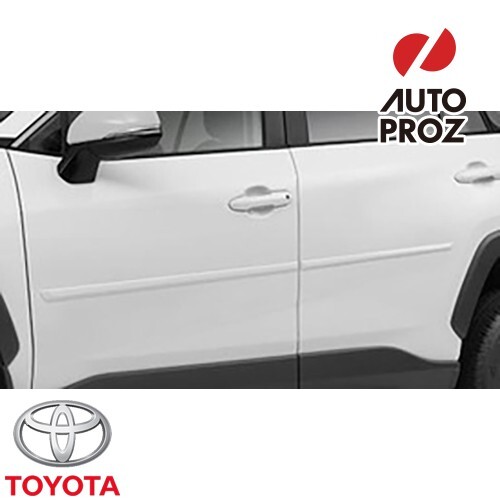USトヨタ 純正品 TOYOTA RAV4 50系 2019年以降現行 ボディサイドモールディング ホワイトパールクリスタルシャイン 070拍卖