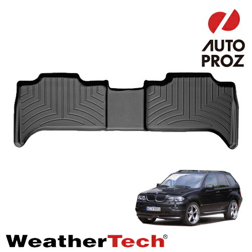 フロアマット BMW X52000-2007年 E53に適合2列目 フロアライナー ブラック WeatherTech 正規品拍卖
