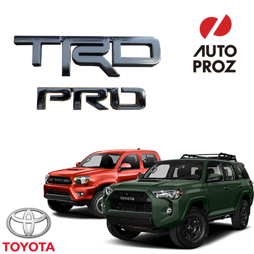 USトヨタ 純正品 TOYOTA タコマ 4ランナー “TRD Pro エンブレム ツヤ有りブラック拍卖