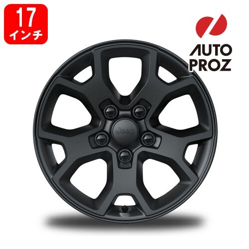 USジープ/MOPAR 純正品 JEEP JLラングラー MOABエディション ロゴ入り 17インチ アルミホイール 1本 ブラック JWL刻印あり拍卖