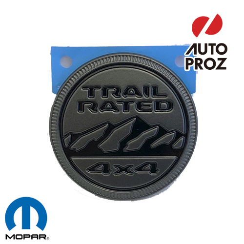 USジープ/MOPAR 純正品 JEEP JLラングラー JTグラディエーター Trail Rated エンブレム ブラック×グレー拍卖