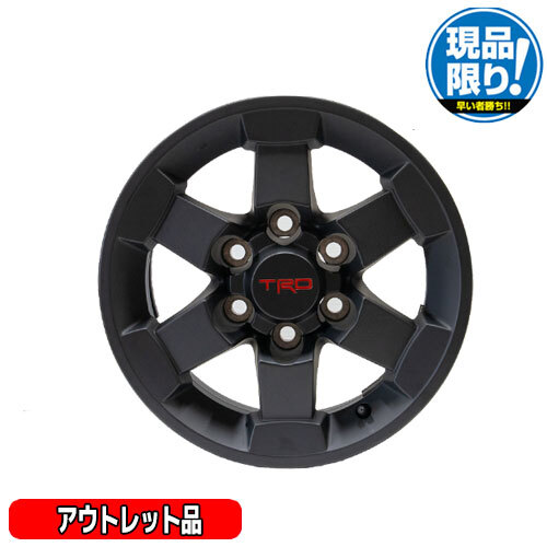 アウトレット品 USトヨタ 純正品 トヨタ FJクルーザー タコマ TRD 16インチアルミホイール ブラック 1本 US TOYOTA 純正品拍卖