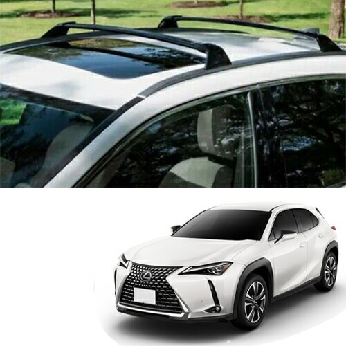 クロスバー レクサス UX250h フラッシュレールあり車両 2019年以降現行 ベースキャリア ブラック USレクサス 純正品拍卖