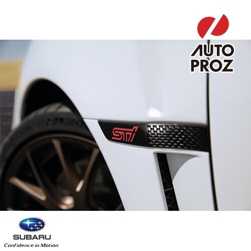 USスバル 純正品 SUBARU WRX / WRX STI シリーズホワイト専用 フェンダーエンブレム STI拍卖