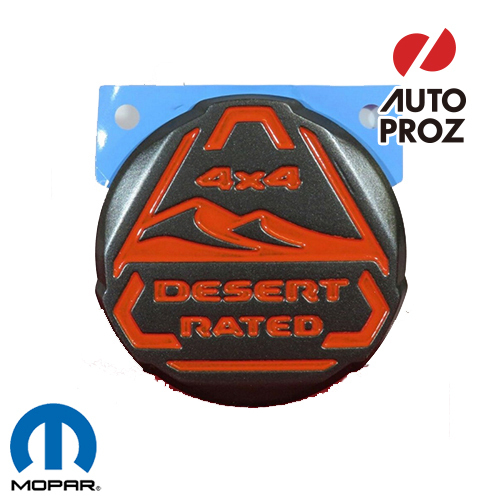 USジープ/MOPAR 純正品 JEEP JLラングラー JTグラディエーター Desert Rated エンブレム モハベオレンジ拍卖