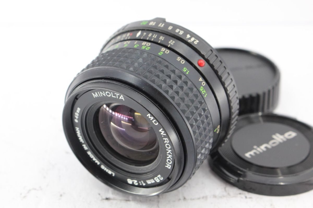 ★特上品★ミノルタ MINOLTA MD W.ROKKOR 28mm F2.8 《キャップ 付き》 #A4992拍卖