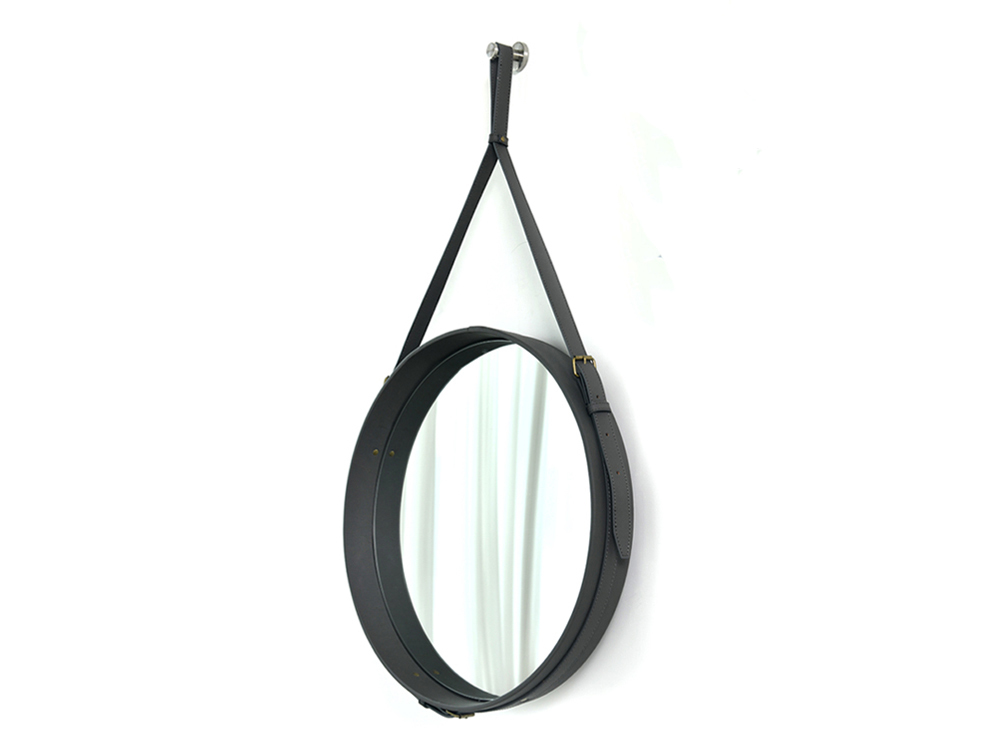 Adnet mirror アドネミラー ジャック・アドネ 鏡 ミラー 壁掛け鏡 壁掛けミラー 壁掛け 家具 デザイナー ジェネリック品 グレー M OF拍卖