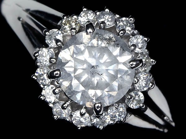 9MM16523SS【売り切り】新品仕上【RK宝石】《Diamond》ジュエリーマキ 天然ダイヤモンド 特大1.03ct 極上脇石ダイヤ Pt850 超高級リング拍卖