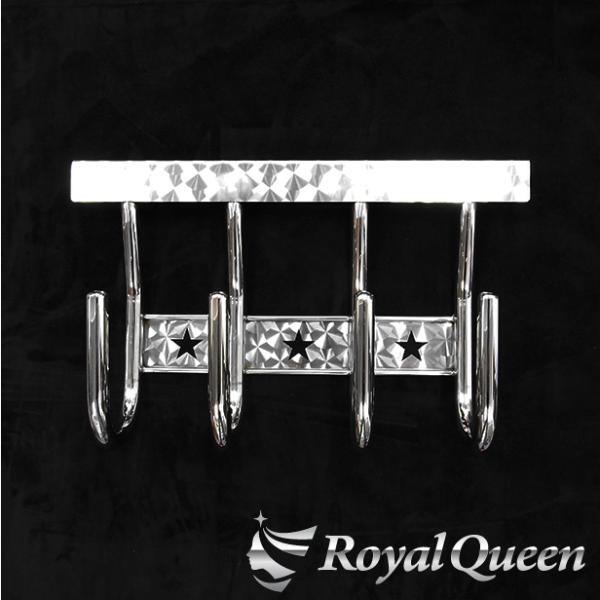 汎用★丸棒巻き 4連チェーンフック ウロコ柄 星【RQSH8】拍卖