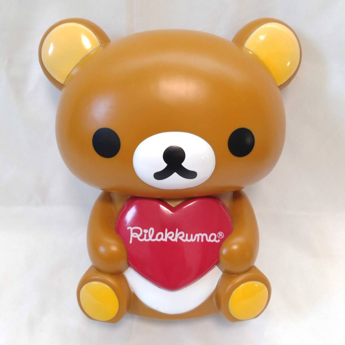 ★SAN-X サンエックス リラックマ ビッグサイズ ハート 貯金箱 約22cm コインバンク フィギュア拍卖
