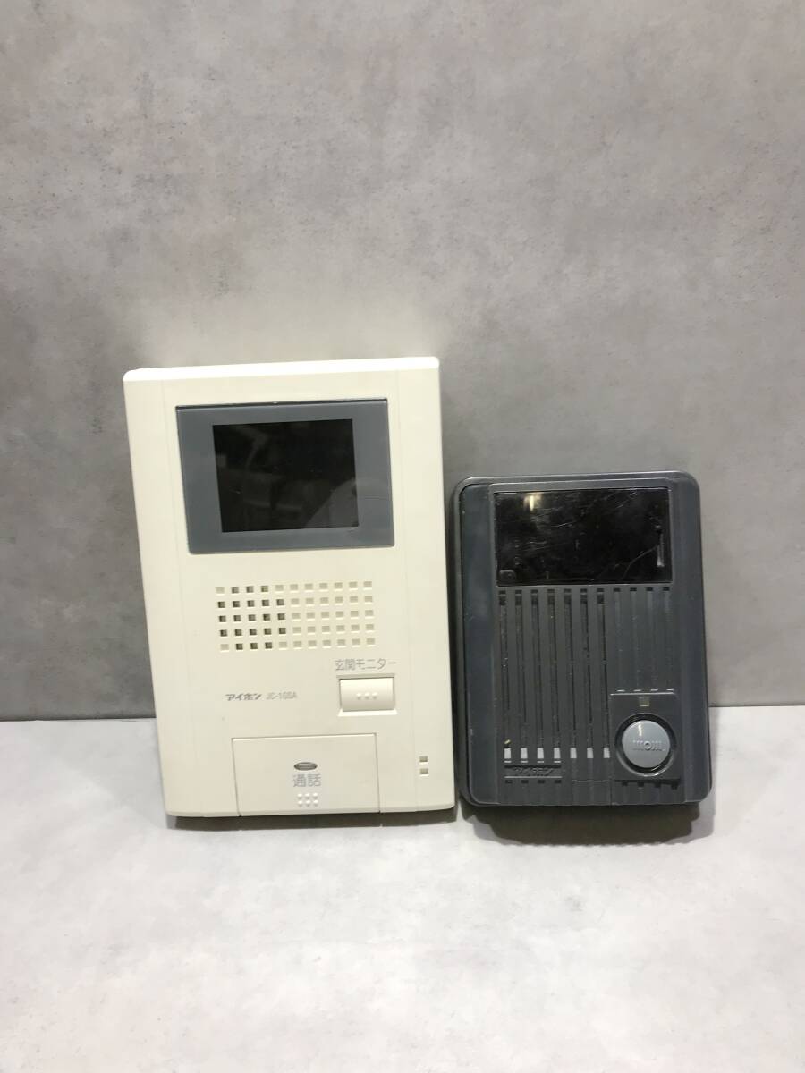 テレビドアホン【S13379◎】アイホン モニター親機 JC-1GSA-T カメラ付き玄関子機 W-55【未確認】250829拍卖