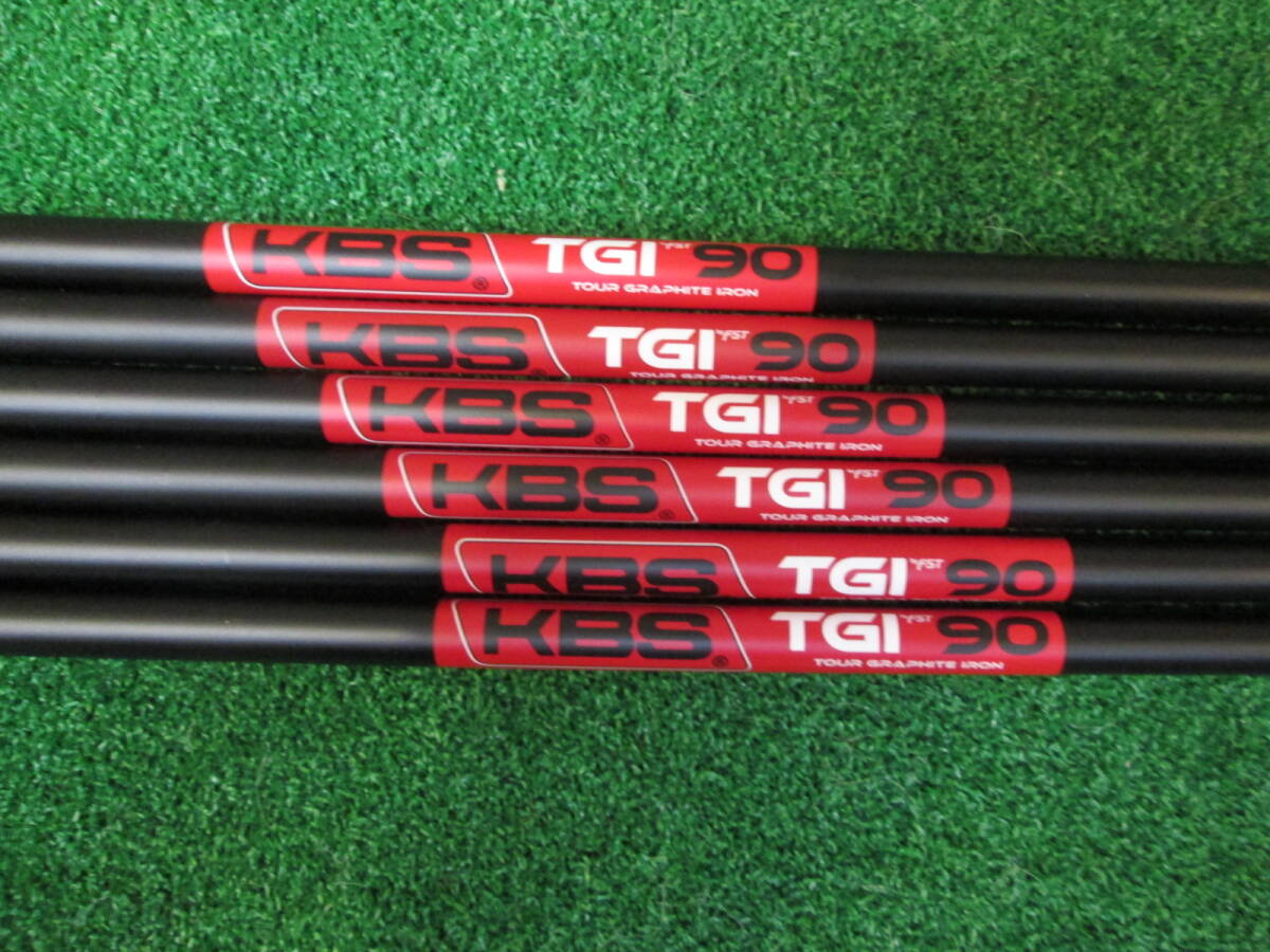 ★☆良品!KBS TGIツアーグラファイト90 S #5~P用 6本セット テーパー仕様☆★拍卖