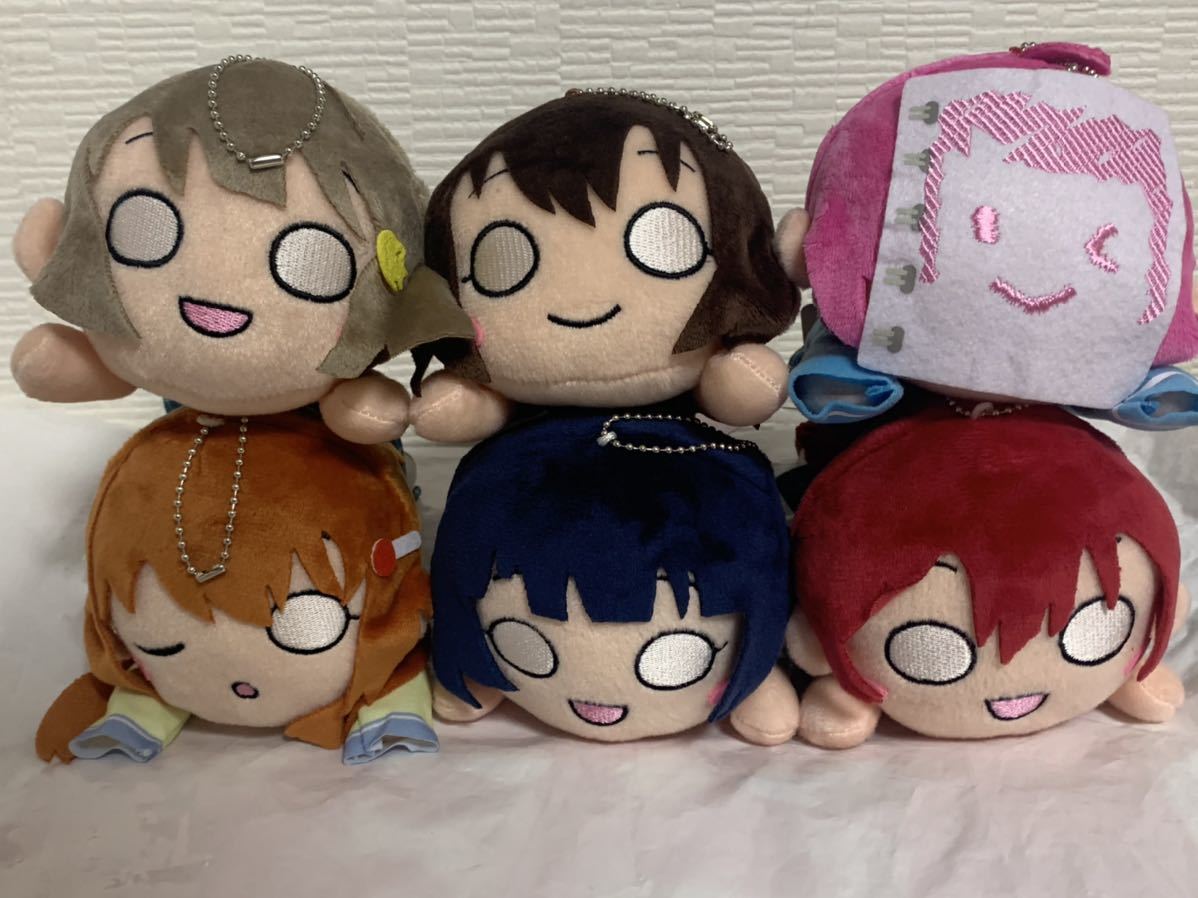 ラブライブ! 虹ヶ咲学園スクールアイドル同好会 寝そべりぬいぐるみ 夏制服 1年生【かすみ 璃奈 しずく】3年生【彼方 果林 エマ】6種拍卖