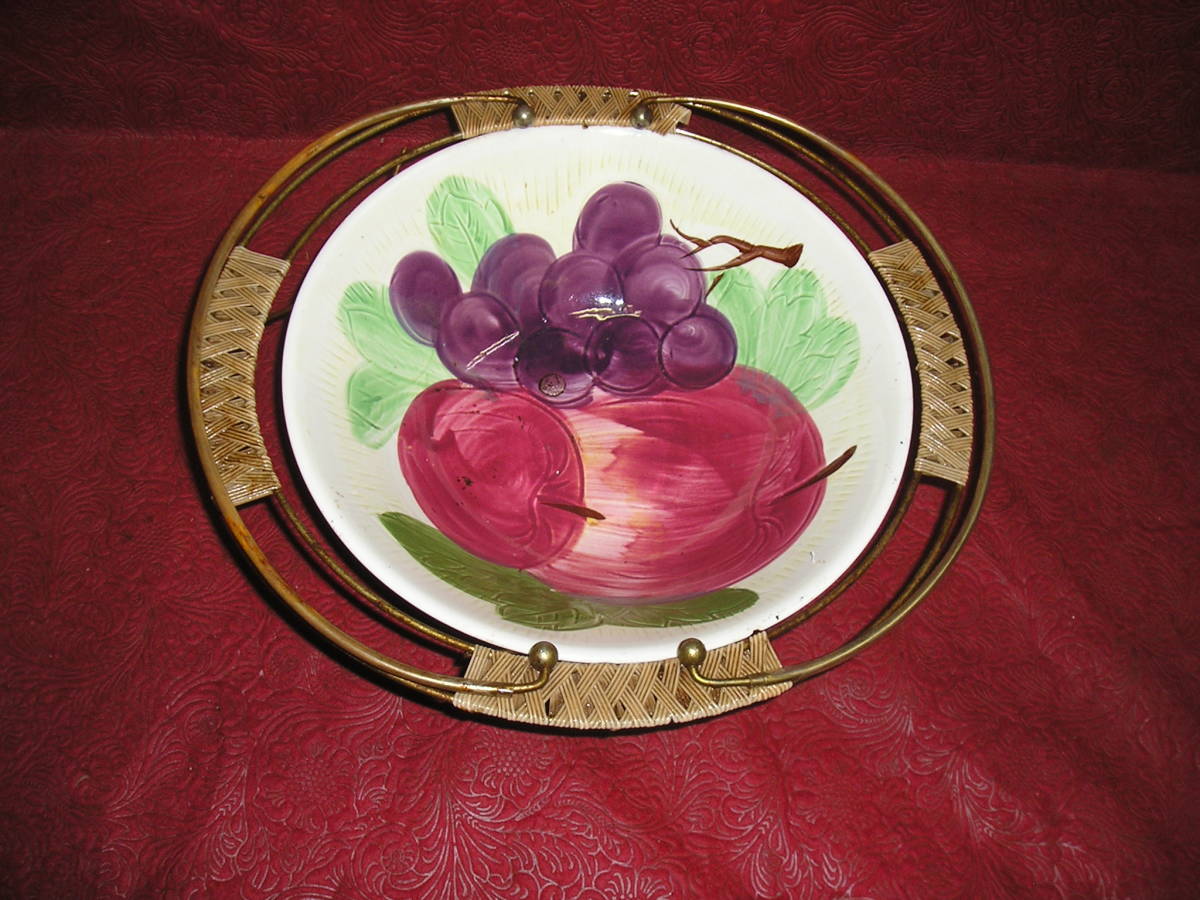 ハンドメイド ◆絵皿 ◆昭和の皿 幅23.3 深さ7 【保管/104】拍卖