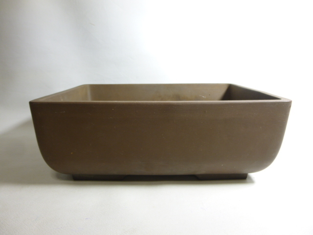 旧家から 盆栽鉢 在銘 長方型/20080241 中国 古玩拍卖