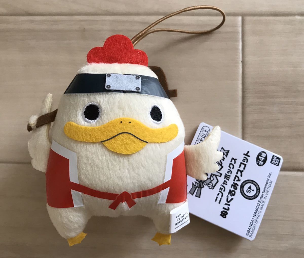 【ニンジャボックス~ぬいぐるみマスコット、コケにぃ】タグ付き!大工さん拍卖