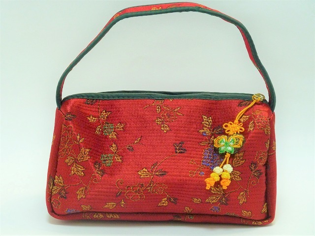 ★韓国雑貨★可愛い手提げミニポーチ★レッド★拍卖