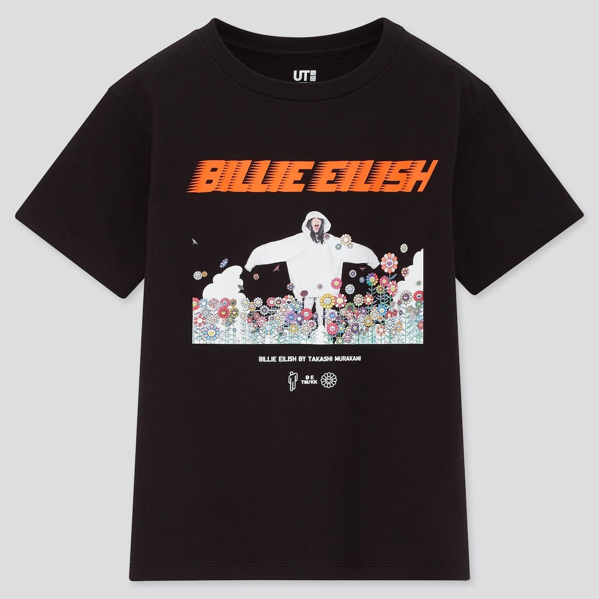 即決♪新品 限定 かわいい! ビリー・アイリッシュ 村上隆 コラボ BILLIE EILISH お花 フラワー ユニクロ UNIQLO UT Tシャツ 150♪ゆず拍卖