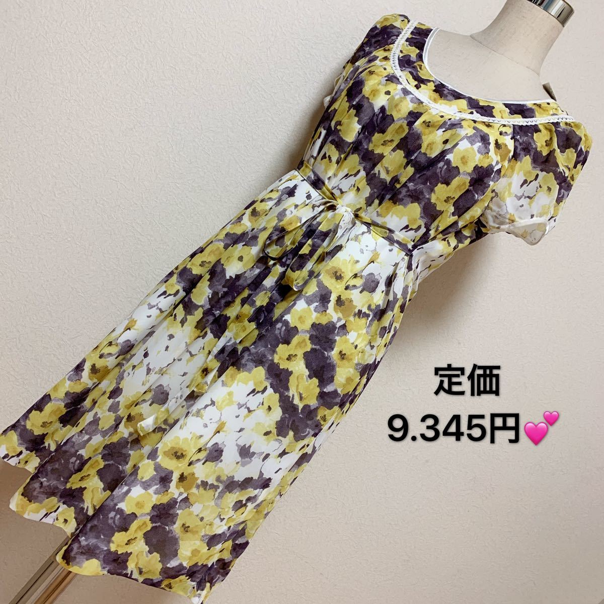 定価9,345円、可愛いワンピース、レディース 早い者勝ち 激安 素敵 ブランド 上品 可愛いおしゃれ 通学 通勤 デート 合コン タグ付き拍卖