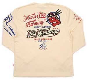 テッドマン/ロンT/白/S/tdls-334/エフ商会/カミナリモータース拍卖