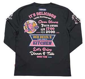 テッドマン/ロンT/紺/M/tdls-333/エフ商会/カミナリモータース拍卖