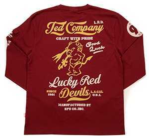 テッドマン/ロンT/ワイン/M/tdls-328/エフ商会/カミナリモータース拍卖