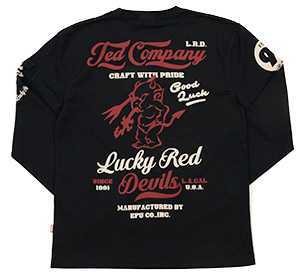 テッドマン/ロンT/黒/L/tdls-328/エフ商会/カミナリモータース拍卖