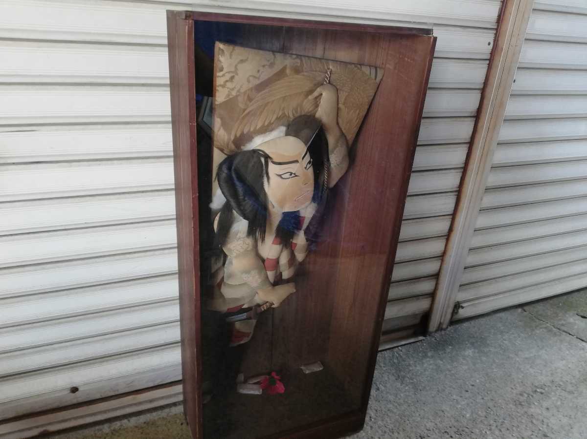 石川買い取り品 羽子板 時代物 男羽子板 サイズ高さ85.5㎝横37.5㎝奥行き18㎝ 同梱包可能拍卖