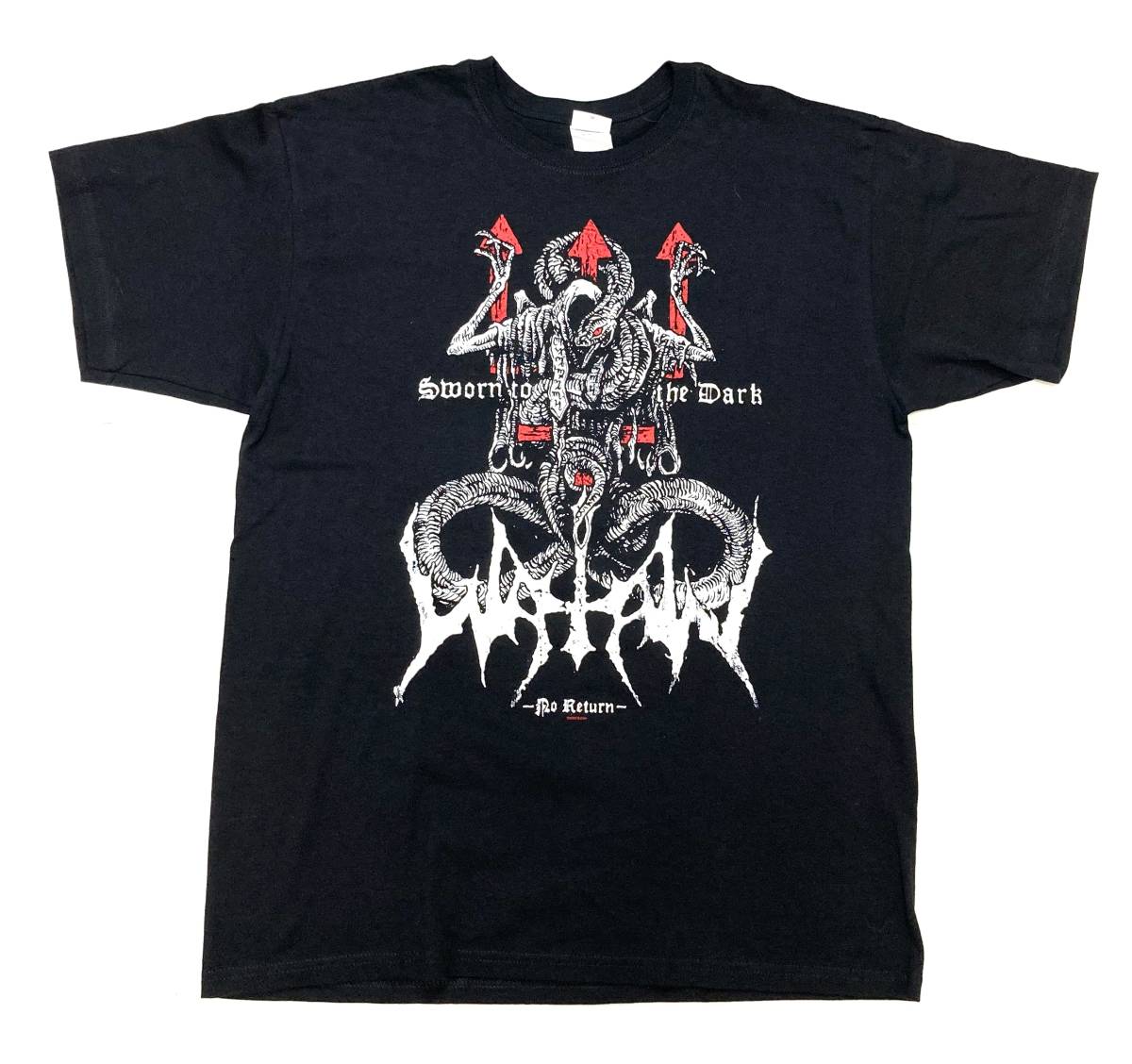 新品 デッド 2008 WATAIN Sworn to the Dark Tシャツ 黒 L ヴァーテイン スウェーデン ブラックメタル拍卖