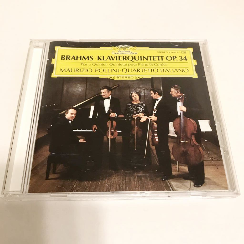 BRAHMS KLAVIERQUINTETT OP.34 POLLINI QUARTETTO ITALIANO ブラームス マウリツィオ・ポリーニ クアルテットCD ピアノ クラシック拍卖