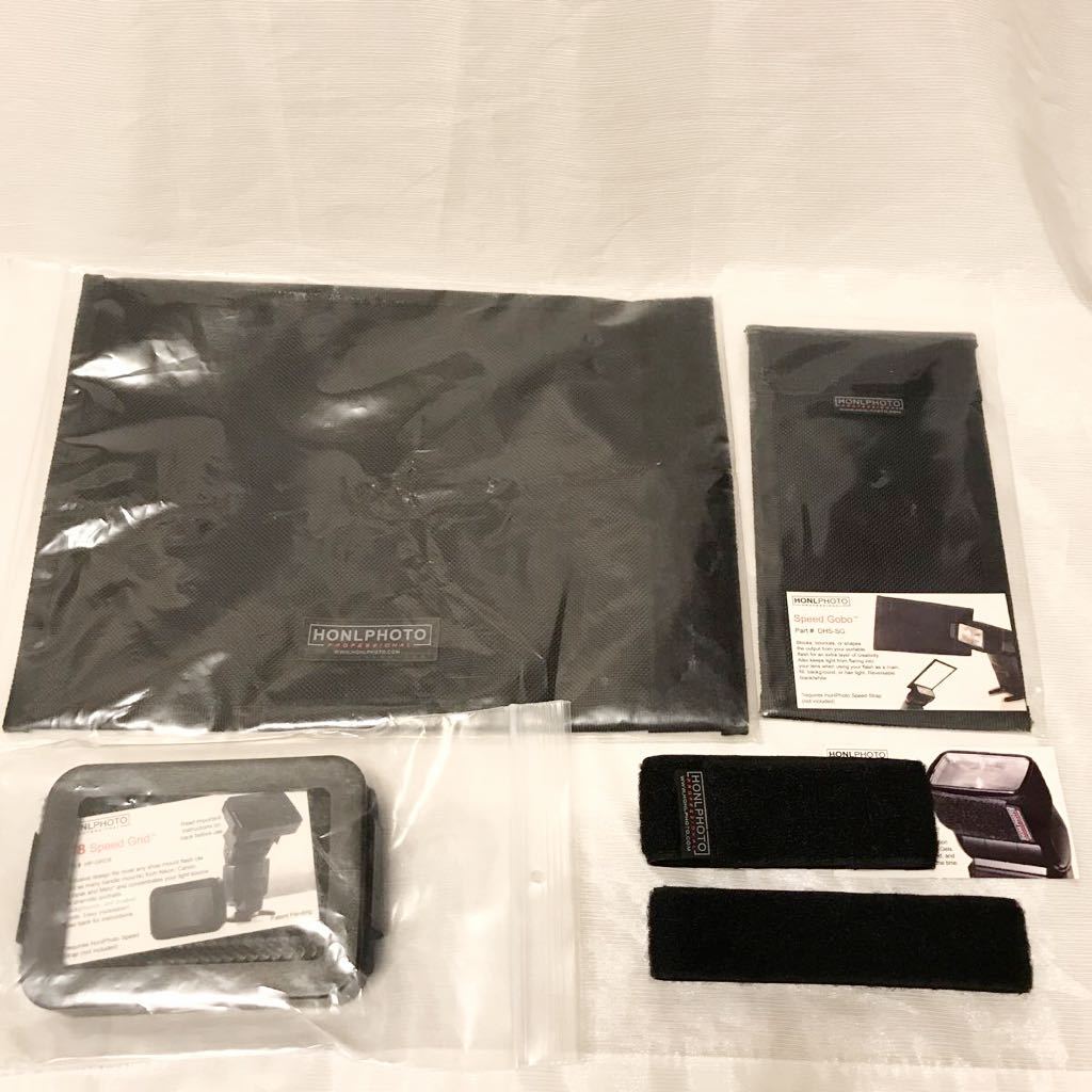 HONL PHOTO アクセサリーキット スピードライト フラッシュ ストロボ スヌート リフレクター レフ レフ板 GRID ②拍卖