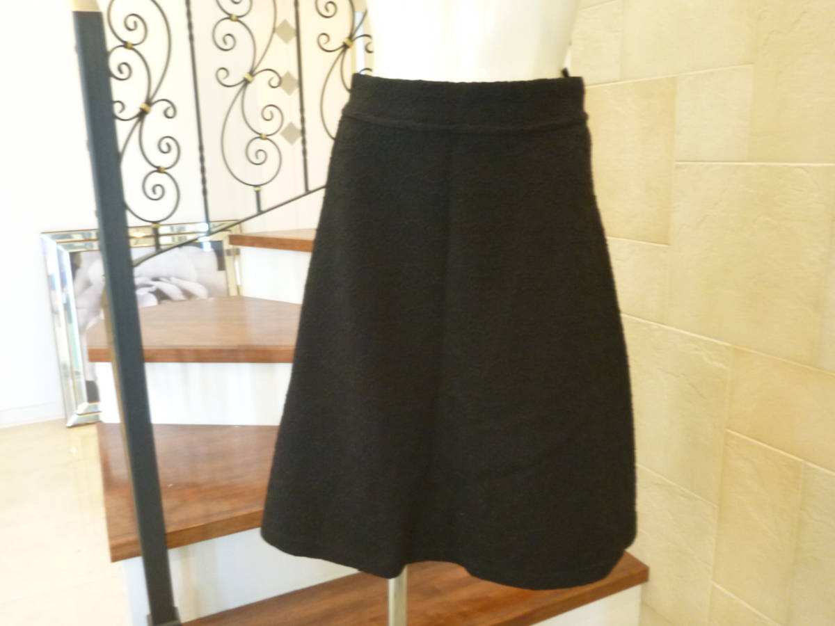 超美品 黒レース地模様 スカート M拍卖