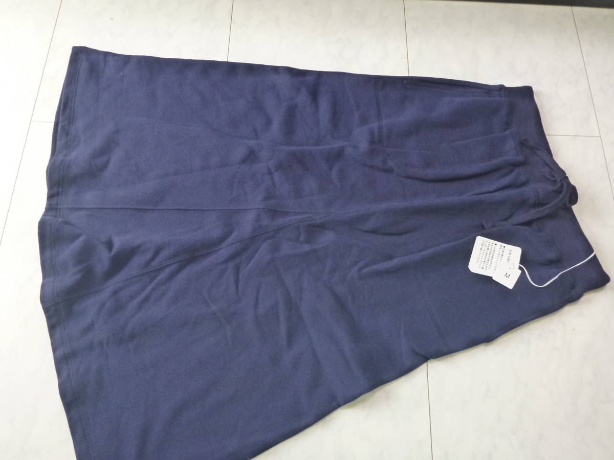 新品 紺ネイビー 裏地起毛 スウェット スカート M拍卖
