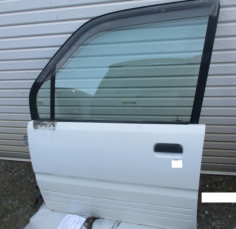 ムーヴL600S純正W09白フロント左ドアEFフロントドアL610Sムーブ ドアパネル ウインドウガラス アウターハンドル ドアガラス部品取り車あり拍卖