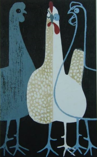 斎藤清、【嫉妬】、希少な大判額装用画集より、美品、新品額装付、送料込み拍卖