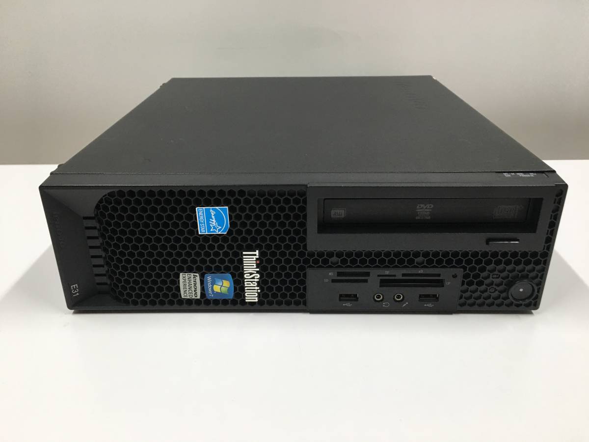 A17069)大容量 Lenovo ThinkStationE31 3695NGJ搭載Intel Core i5-3470 3.20GHz/8GB/1TB/DVDRW/カードリーダー/Quadro 600/Win10Pro 64Bit拍卖