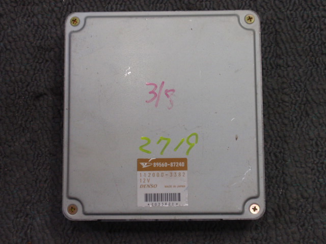 ミラ L502 L502S TR-ZZアバンツァートR 5MT 4気筒ターボ 純正 エンジン コンピュータ 89560-87240 112000-3382 希少拍卖