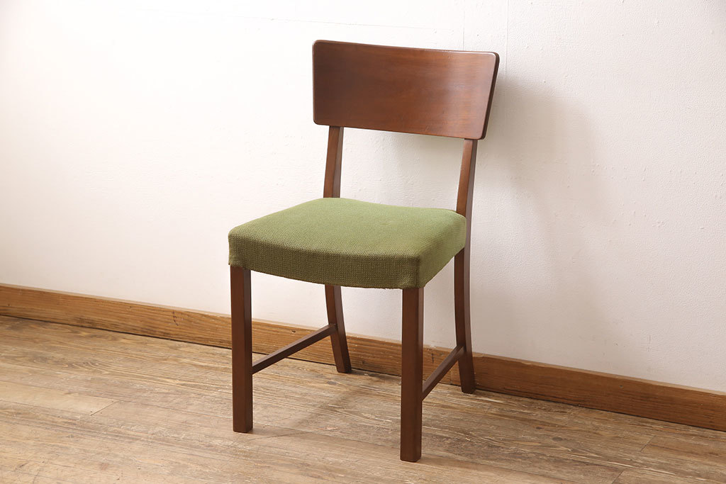 R-052885 北欧ビンテージ チーク材 カントリーやナチュラルスタイルにぴったりなダイニングチェア(椅子、ヴィンテージ)(R-052885)拍卖