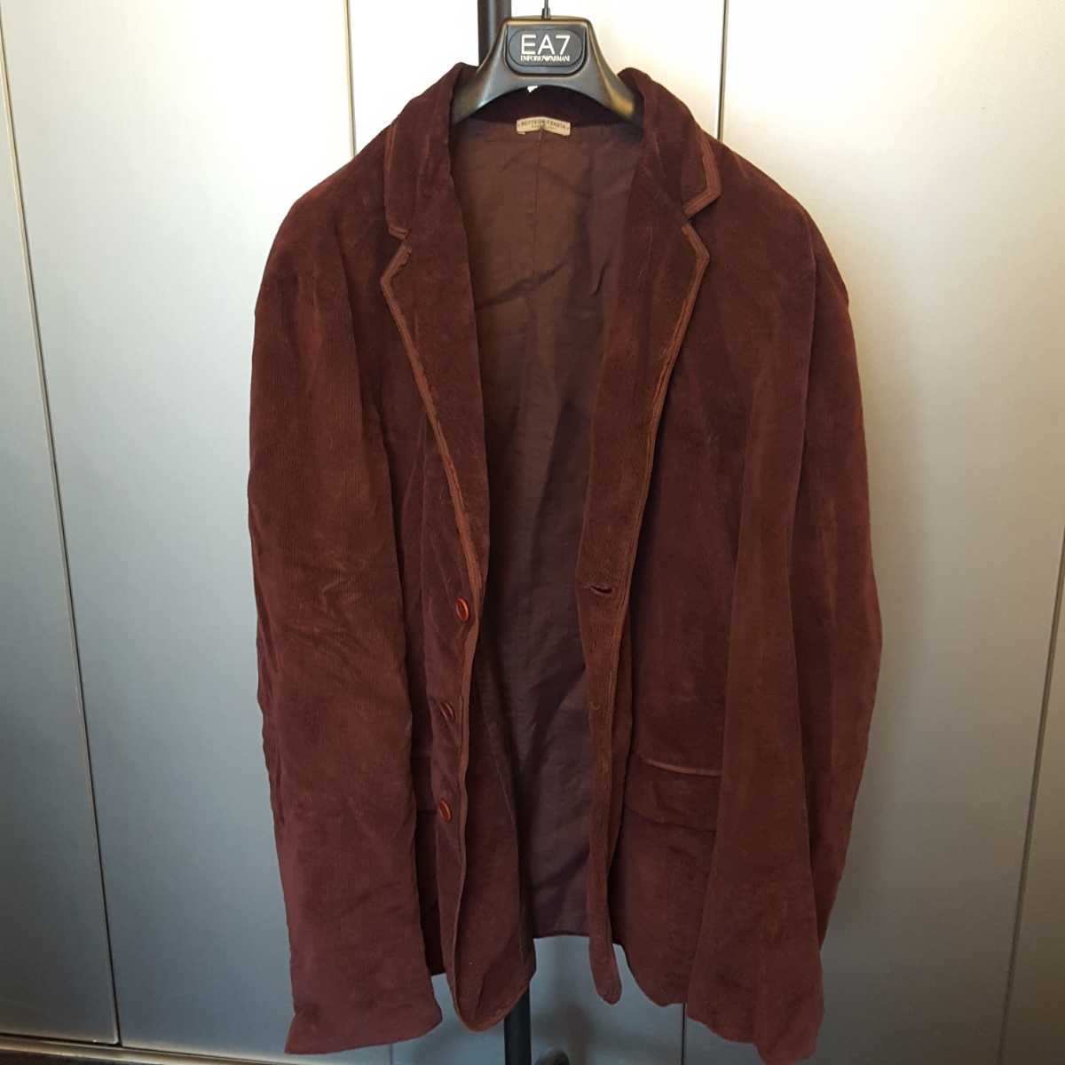 ★【美品】BOTTEGA VENETA ボッテガ ヴェネタ コーデュロイジャケット ワインレッド サイズ54拍卖