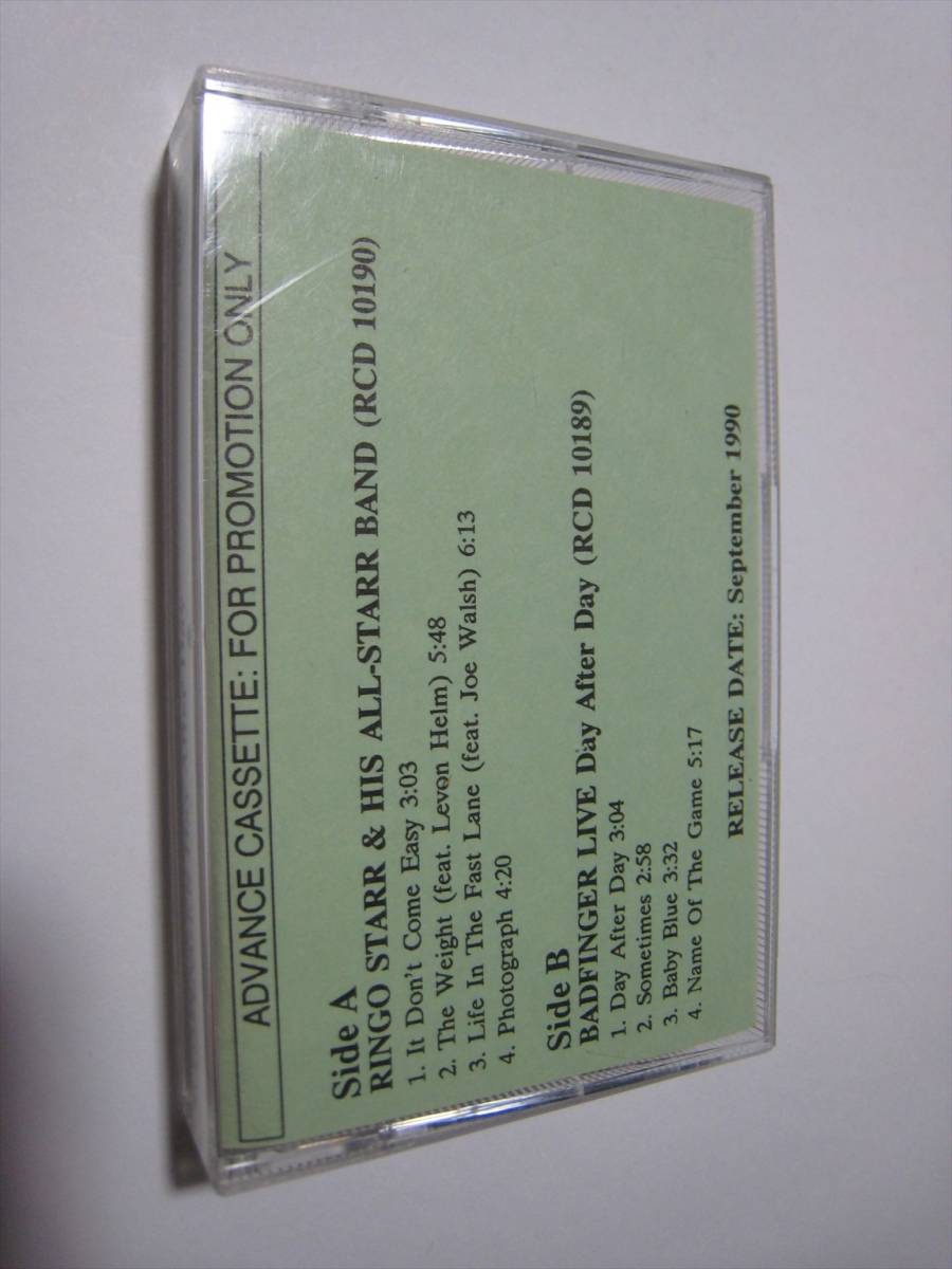 【カセットテープ】 RINGO STARR & HIS ALL-STARR BAND , BADFINGER / ●プロモ● ADVANCE CASSETTE US版 リンゴ・スター バッドフィンガー拍卖