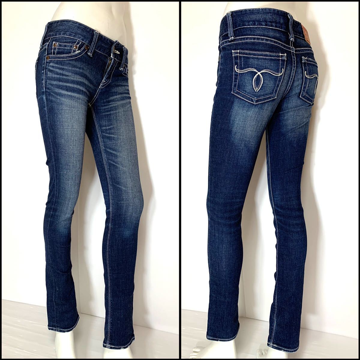 MOUSSY マウジー スリムストレッチ W24 Mサイズ 70cm拍卖