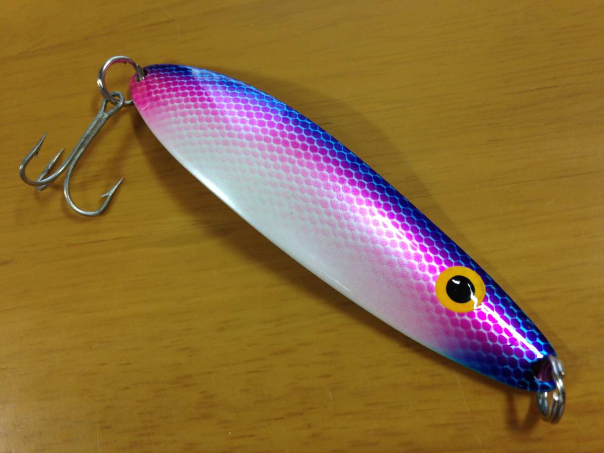 ★RED EYE LURES★ レッドアイ ルアーズ トローリング スプーン 23g ブルーパープル 検)ダーデブル サーモン トラウト #20-39拍卖
